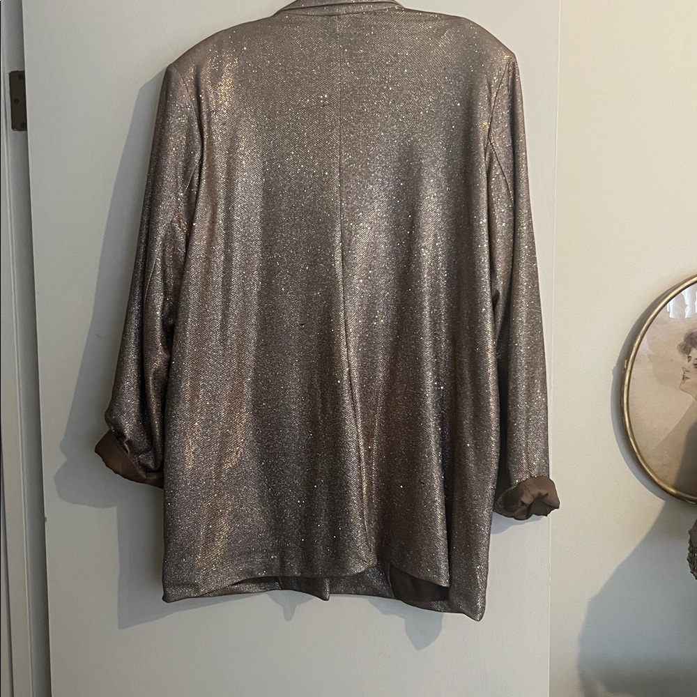 A New Day Shimmering Gold Blazer - Picture 4 of 4